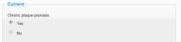 Radio button screenshot Radio button